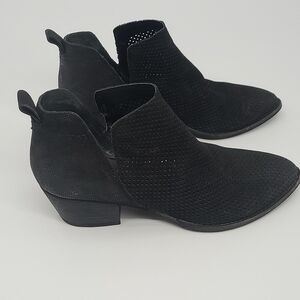 🎉 DV by Dolce Vita Black Perforated Ankle Booties